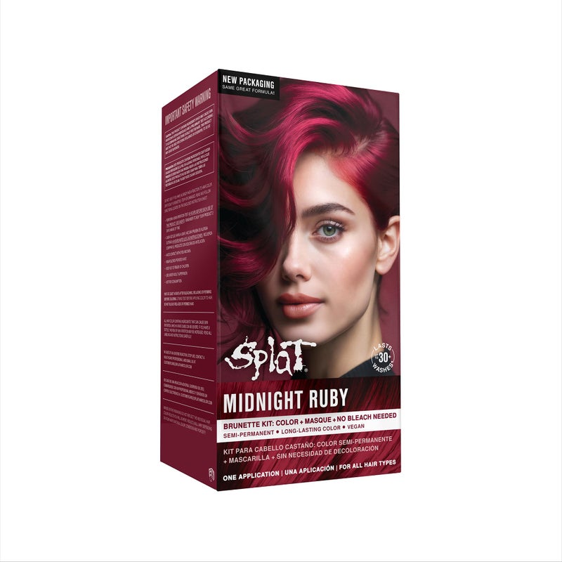 Splat Vegan and Cruelty-Free Semi-Permanent Hair Color Dye (6 Fl Oz, MIDNIGHT RUBY) - Image 1