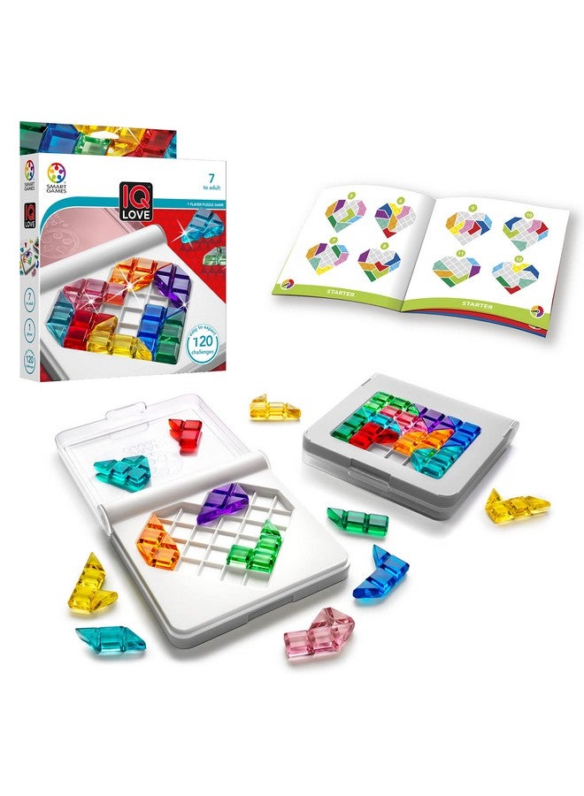 SmartGames Iq Love Travel Puzzle Game With 120 Challenges For Ages 7 - Adult - Image 1