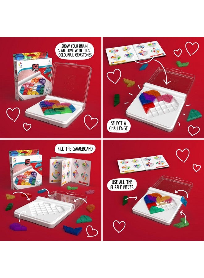 SmartGames Iq Love Travel Puzzle Game With 120 Challenges For Ages 7 - Adult - Image 4
