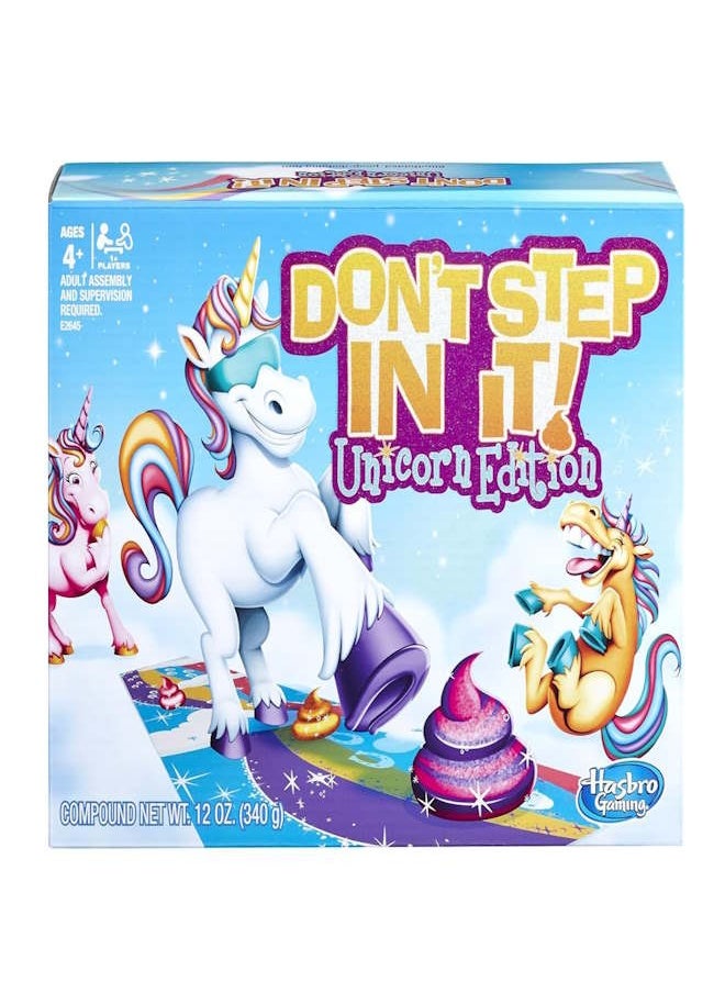 Hasbro Toys - Hasbro Gaming Don't Step In It Game, Unicorn Edition - Image 1