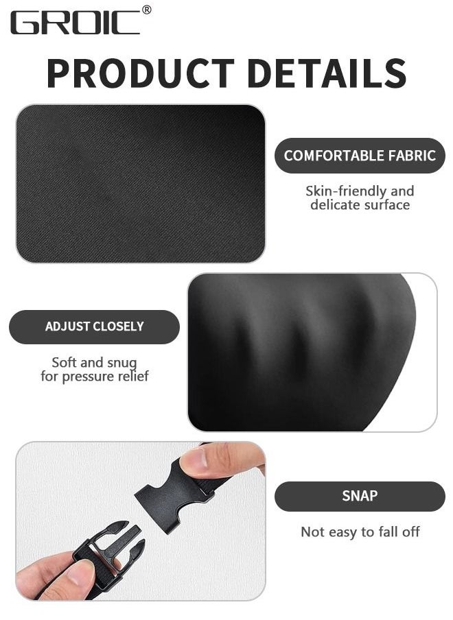 Car Headrest Pillow,Car Neck Pillow,Memory Foam Neck Pillow for Neck Pain Relief, Ergonomic Design Soft Travel Head Pillow for Sleeping and Resting in Car and Office