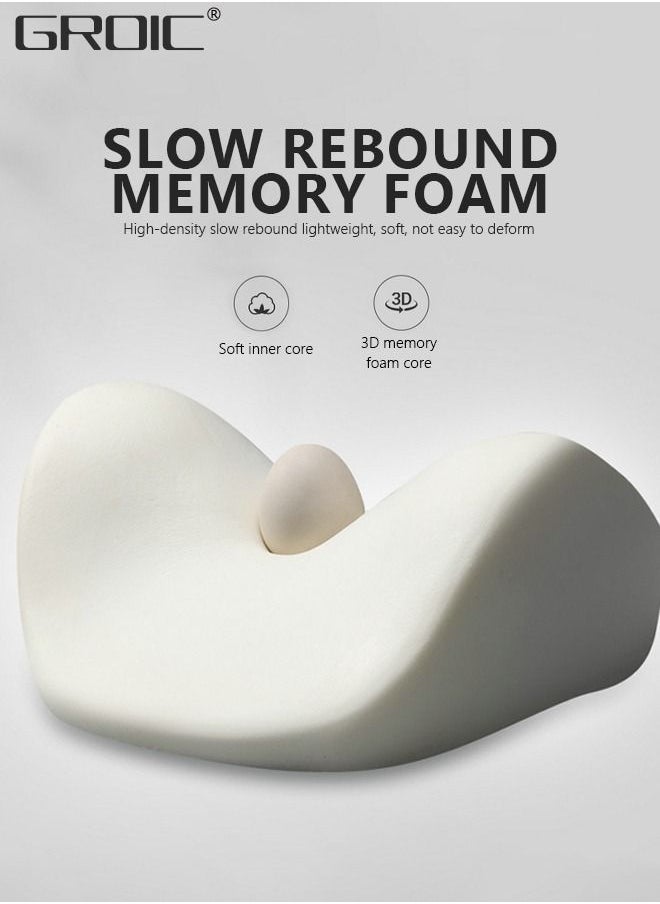Car Headrest Pillow,Car Neck Pillow,Memory Foam Neck Pillow for Neck Pain Relief, Ergonomic Design Soft Travel Head Pillow for Sleeping and Resting in Car and Office