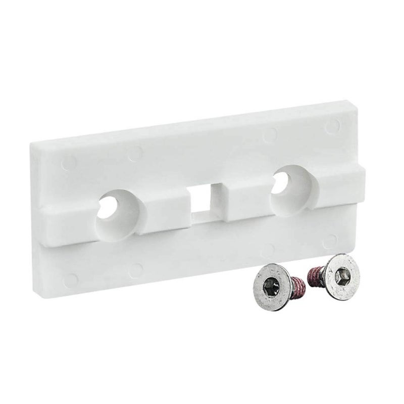 6814, 15 Series, White Single Keyed Unibearing Linear Bearing Pad (3 Pack)