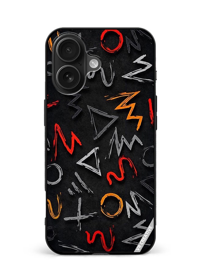 VR CREATIVE Protective Case Cover For Apple iPhone 16 Abstract Design Multicolour