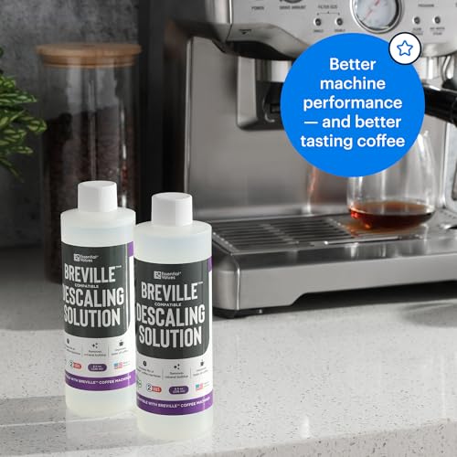 Essential Values Descaling Solution Compatible with Breville - Coffee Pot Cleaner and Descaler - Descaler Specially Formulated for Breville Coffee Machines - 12 Month Supply 2-Pack - Image 2