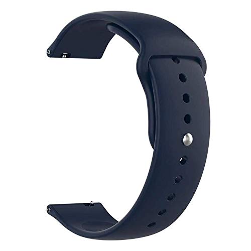 T TECLUSIVE Silicone Sports Strap Band Compatible for Amazfit Stratos/Stratos 3 + / GTR 3 Pro/GTR 3 / GTR 2e / GTR 2 / Nexo/Pace | Combo Multi Pack of 3 (Black, White, Blue) - Image 5