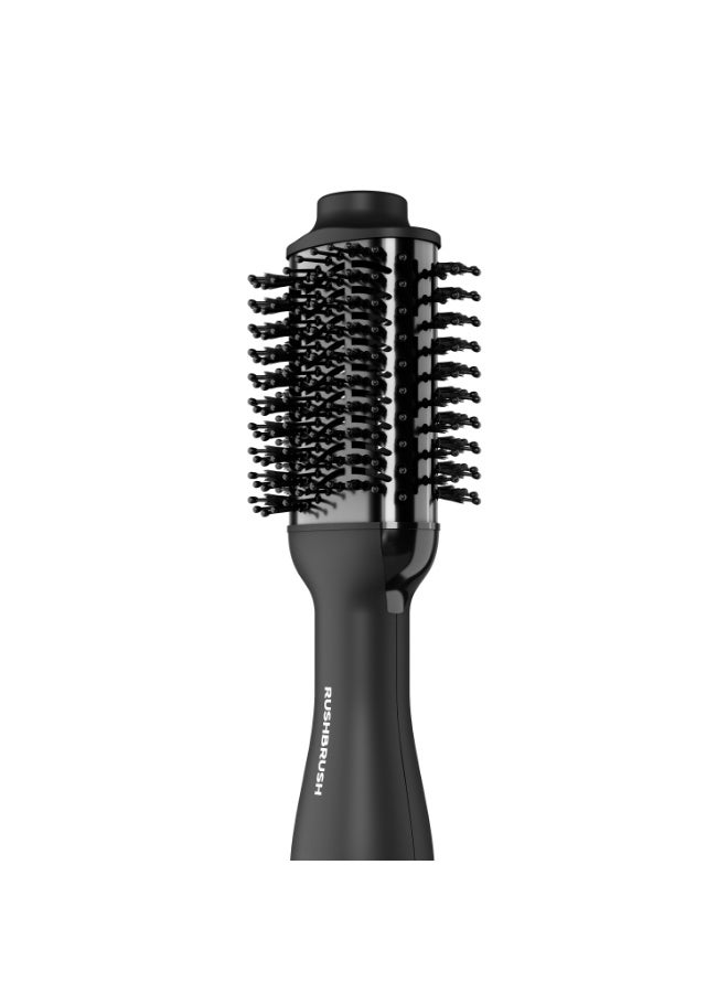 Rush Brush RUSHBRUSH® V2 PLUS Hot Air Styler and Brush, 1200 Watts, Ionic Technology, 3 Heat/2 Speed Settings, Black - Image 3