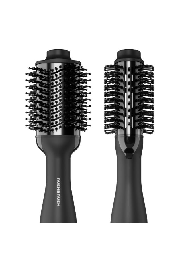 Rush Brush RUSHBRUSH® V2 PLUS Hot Air Styler and Brush, 1200 Watts, Ionic Technology, 3 Heat/2 Speed Settings, Black - Image 1