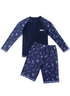 Navy Blue Print