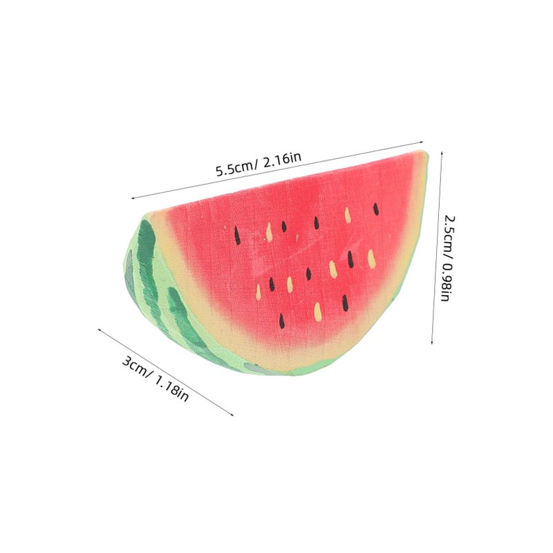 Realistic Watermelon Slice Model Wooden Kitchen Decor Photography Prop Party Home Accessory - Image 3
