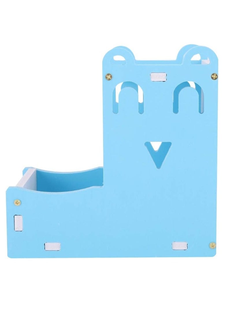 Generic - Hamster Feeder With Bottle, Pet Food and Water Feeder for Hamsters, 2 in 1 Feeder and Water Dispenser for Rats Hamsters (Blue) - Image 1