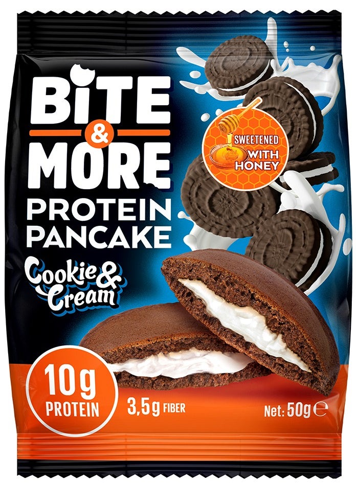Bite & More Protein Pancake Cookies And Cream 50 G 