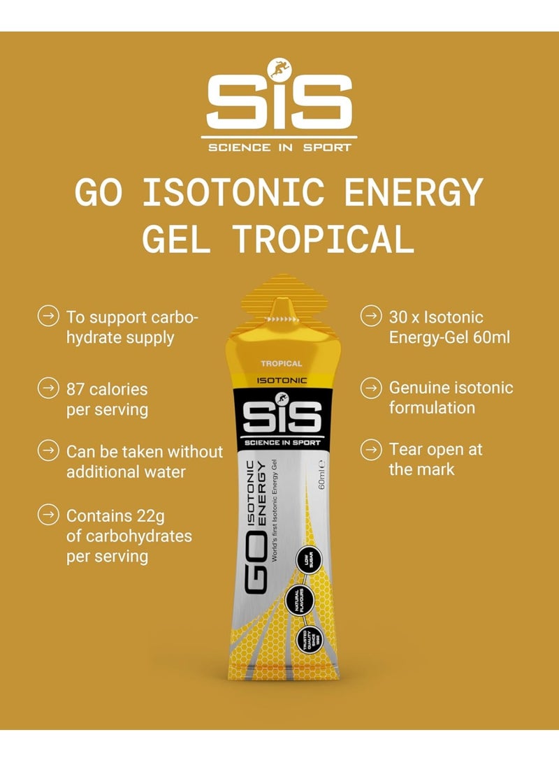 SIS GO ISOTONIC ENERGY GEL - TROPICAL - 60ML - Image 2