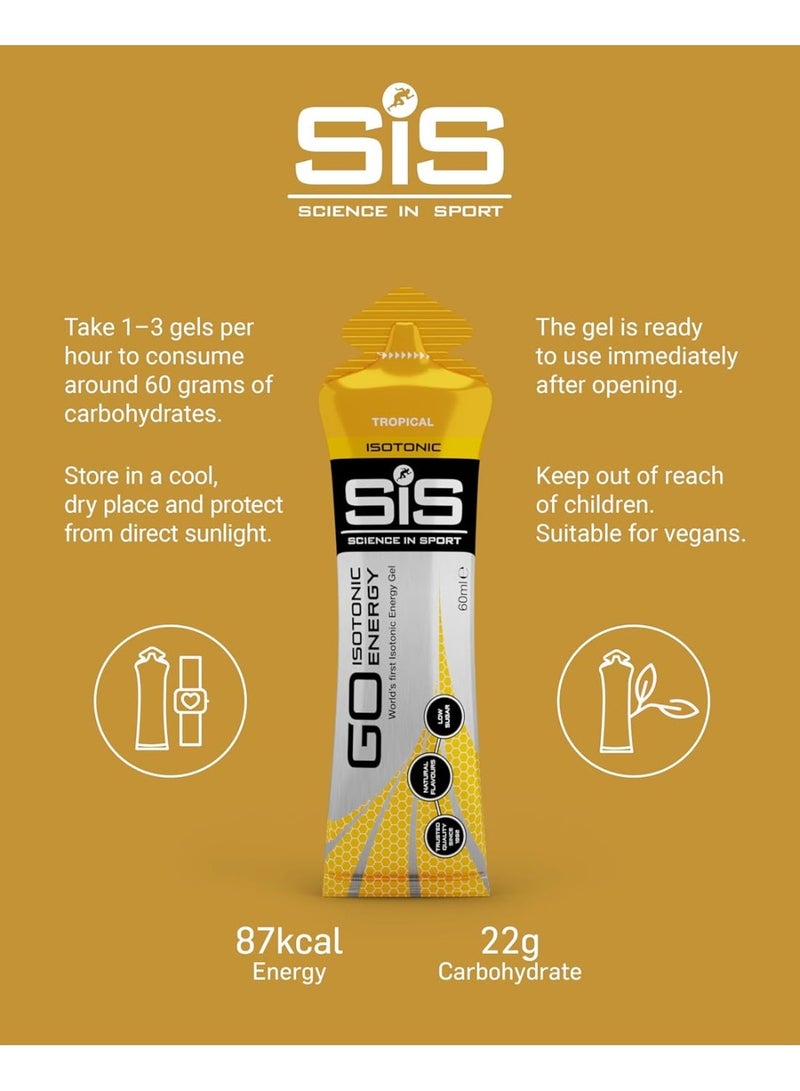 SIS GO ISOTONIC ENERGY GEL - TROPICAL - 60ML - Image 3