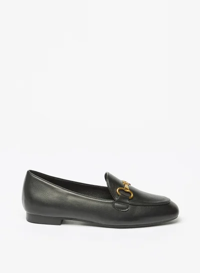 فلورا بيلا من شو إكسبرس Womens Solid Slip-On Loafers with Metallic Accent