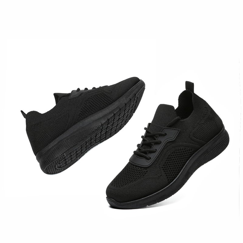JIOJIT Sneakers for Women Walking Shoes Casual Lightweight Breathable Tennis Shoes Non Slip Work Shopping Travel (Black/TPU 8) - Image 2