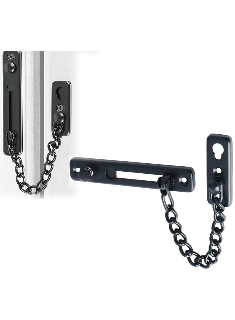 Door Chain Lock - Stainless Steel Security Latch, Heavy Duty Slide Chain Guard for Home, Apartment, Bedroom - Image 1