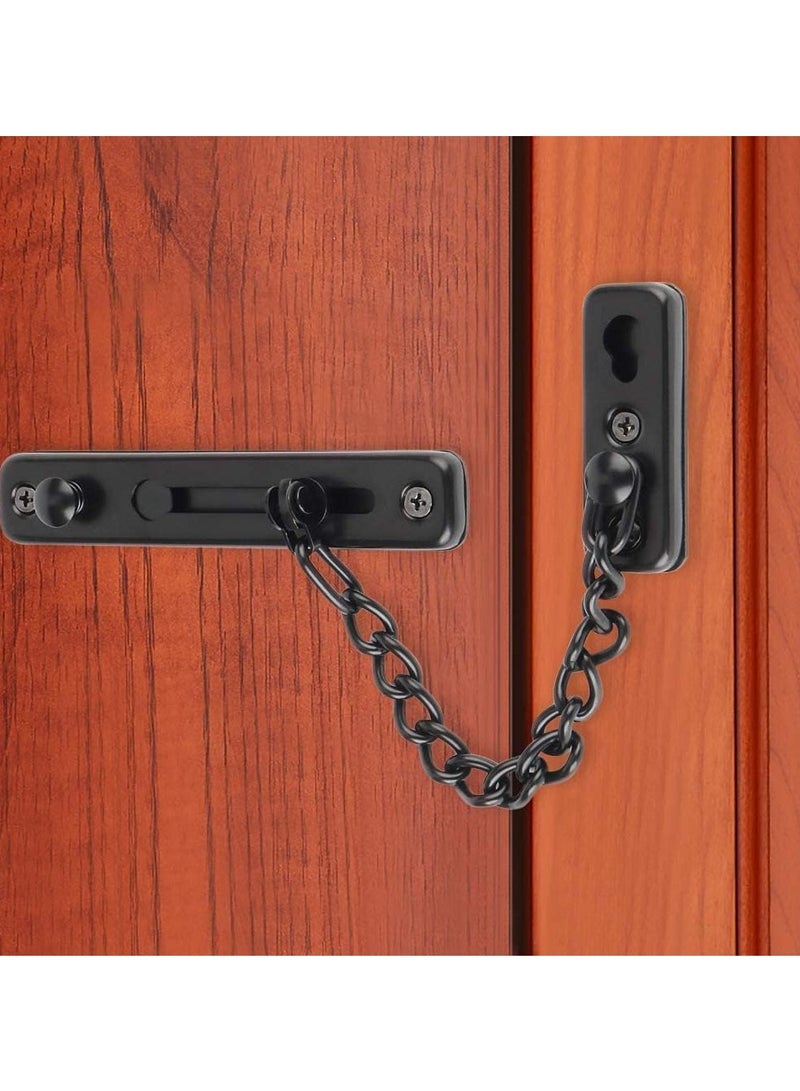 Door Chain Lock - Stainless Steel Security Latch, Heavy Duty Slide Chain Guard for Home, Apartment, Bedroom - Image 2