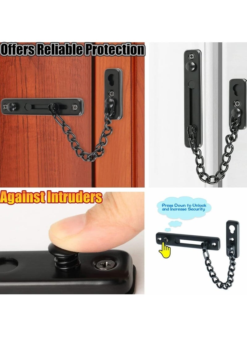 Door Chain Lock - Stainless Steel Security Latch, Heavy Duty Slide Chain Guard for Home, Apartment, Bedroom - Image 5