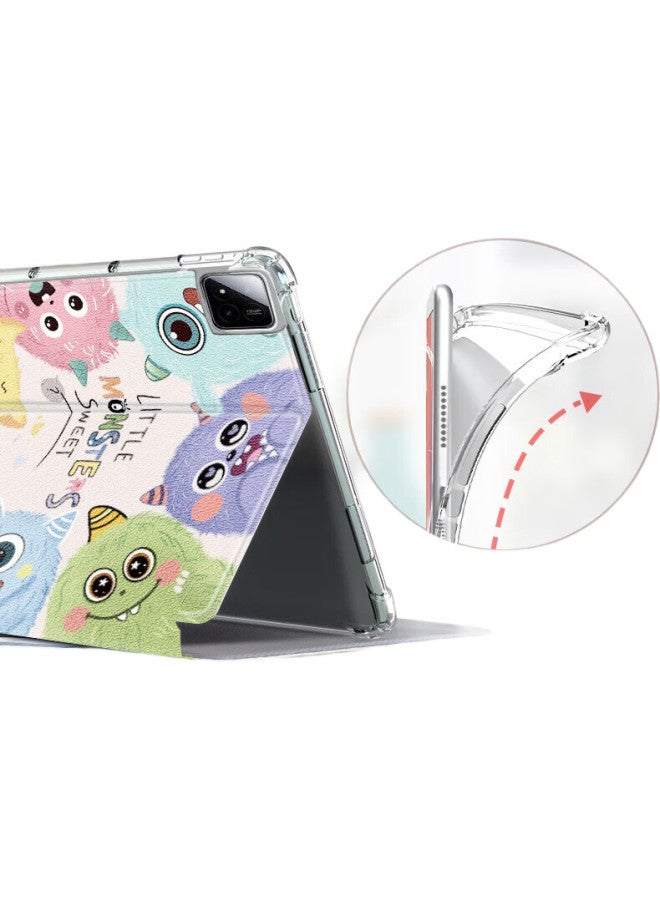 Shell Sister Suitable For Xiaomi Pad 7/7 Pro Protective Case 11.2 Inch Model Xiaomi Tablet Protective Shell Office Cartoon Cute Full Package Smart Sleep Anti-Fall Case - Image 1