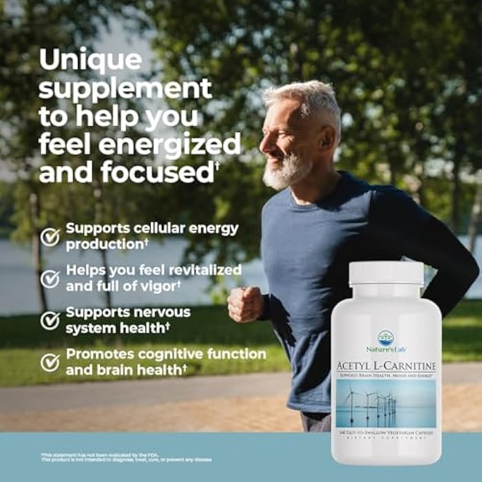 Nature's Lab Acetyl L-Carnitine 2,000mg - 160 Capsules - Image 3