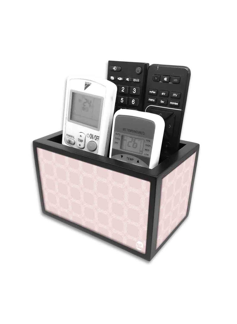 Nutcase Nutcase Designer Wooden Remote Control Holder Stand Organizer Caddy for TVAC RemotesMultipurpose Desk Organiser6x4x4 Designer Pattern  - Image 2