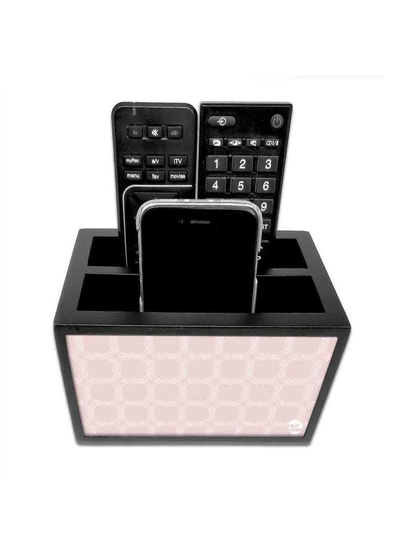 Nutcase Nutcase Designer Wooden Remote Control Holder Stand Organizer Caddy for TVAC RemotesMultipurpose Desk Organiser6x4x4 Designer Pattern  - Image 3