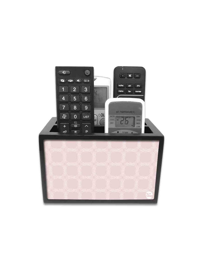 Nutcase Nutcase Designer Wooden Remote Control Holder Stand Organizer Caddy for TVAC RemotesMultipurpose Desk Organiser6x4x4 Designer Pattern  - Image 1