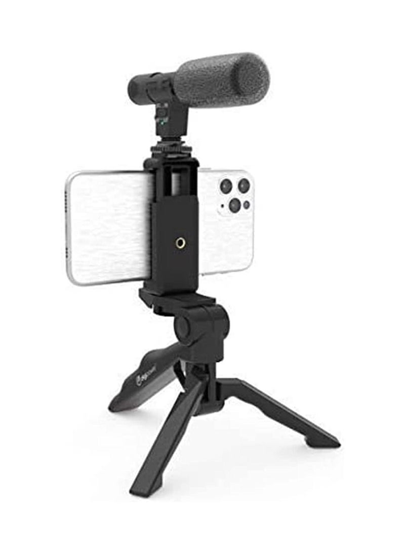 Tripod Holder, Video Kit Accessories, Table Tripod Phone Holder, Microphone LED Video Light Remote Shutter, for Phone Video Recording, for YouTube, for Vlog - Image 3