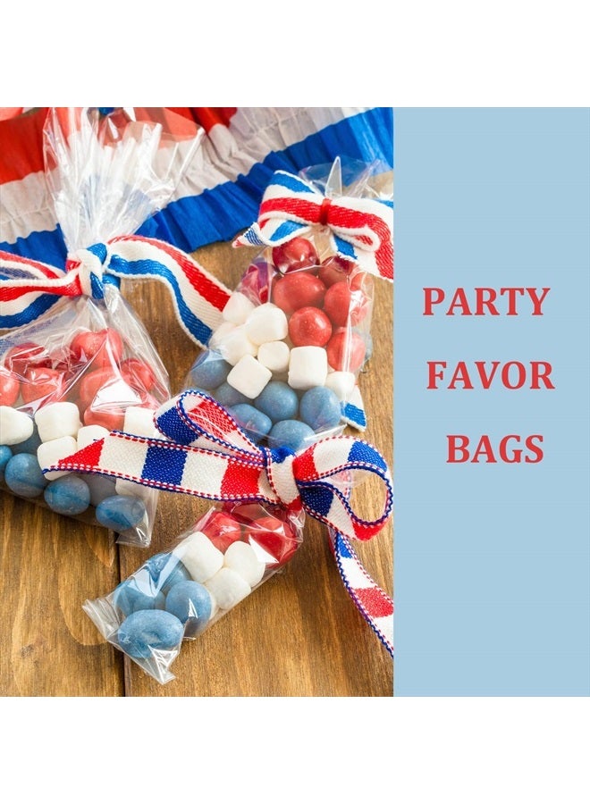 Morepack Cellophane Treat Bags,4x9 Inches Clear Cellophane Bags 200 Pcs OPP Plastic Treat Bags with 200 Twist Ties for Gift Wrapping,Packaging Candies,Bakery, Cookies, Chocolate,Party Favors - Image 5