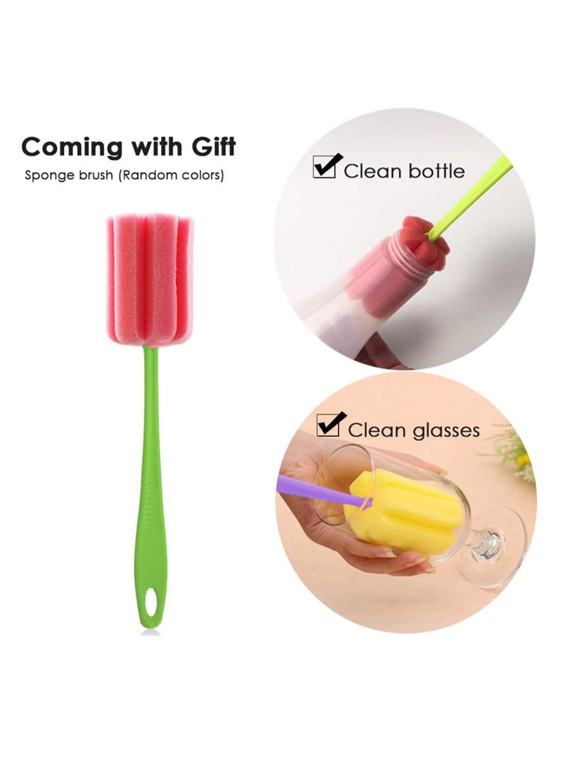 SYOSI Condiment Squeeze Bottle Sauce Squeeze Squirt Bottle for Kitchen Plastic Syrup Salad Dressing Container Food Dispenser for Oil Ketchup Griddle Hot Sauce Catsup Pancake Art 12 OZ, Pack of 3 - Image 2