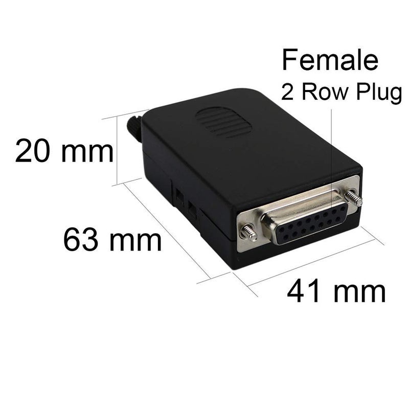 Twinkle Bay D-SUB DB15 Female 15 Pin Jack Port to Terminal Breakout Board Connector with Case - Image 3