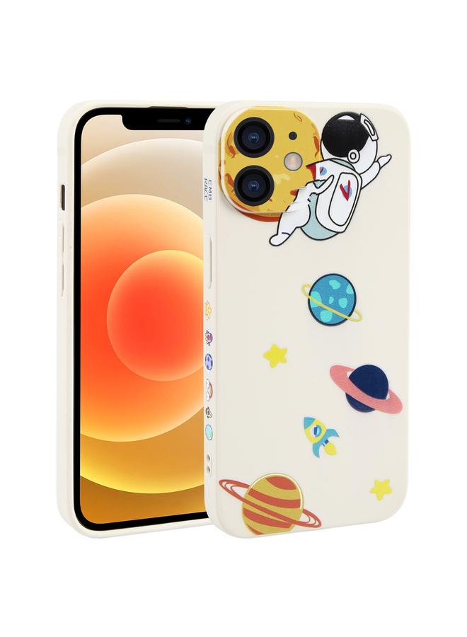Zaboon Case For iPhone 12 Hug Moon Astronaut Pattern TPU Phone Case - Image 1