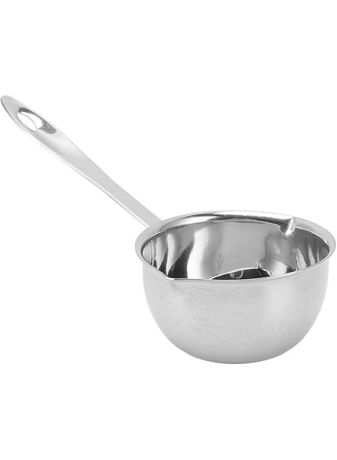 NALACAL قدر حليب صغير، قدر صلصة، سخان زبدة، قدر تذويب زبدة، الكل في واحد بقاعدة مسطحة تعمل بالحث، قدر زبدة صغير ساخن من الفولاذ المقاوم للصدأ، قدر حليب لغلي الحليب والصلصة والمرق والمعكرونة (150 مل) - Image 1