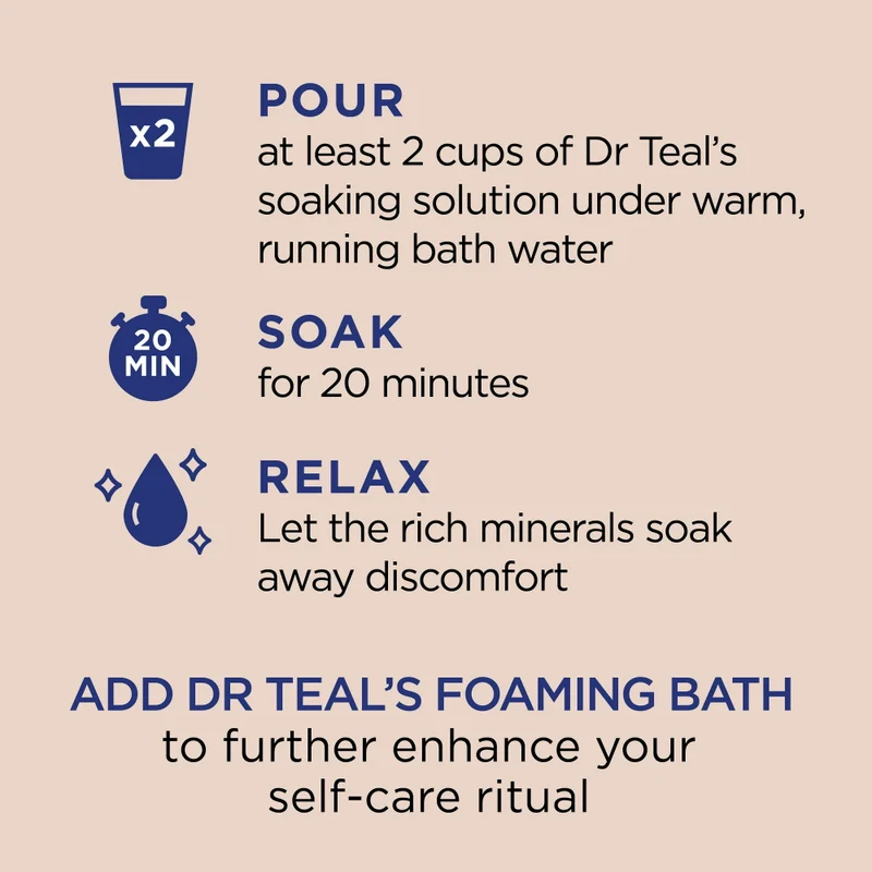 Dr Teal's Dr Teal's Epsom Bath Salt - Shea Butter & Almond Oil 1.36Kg 1360ml