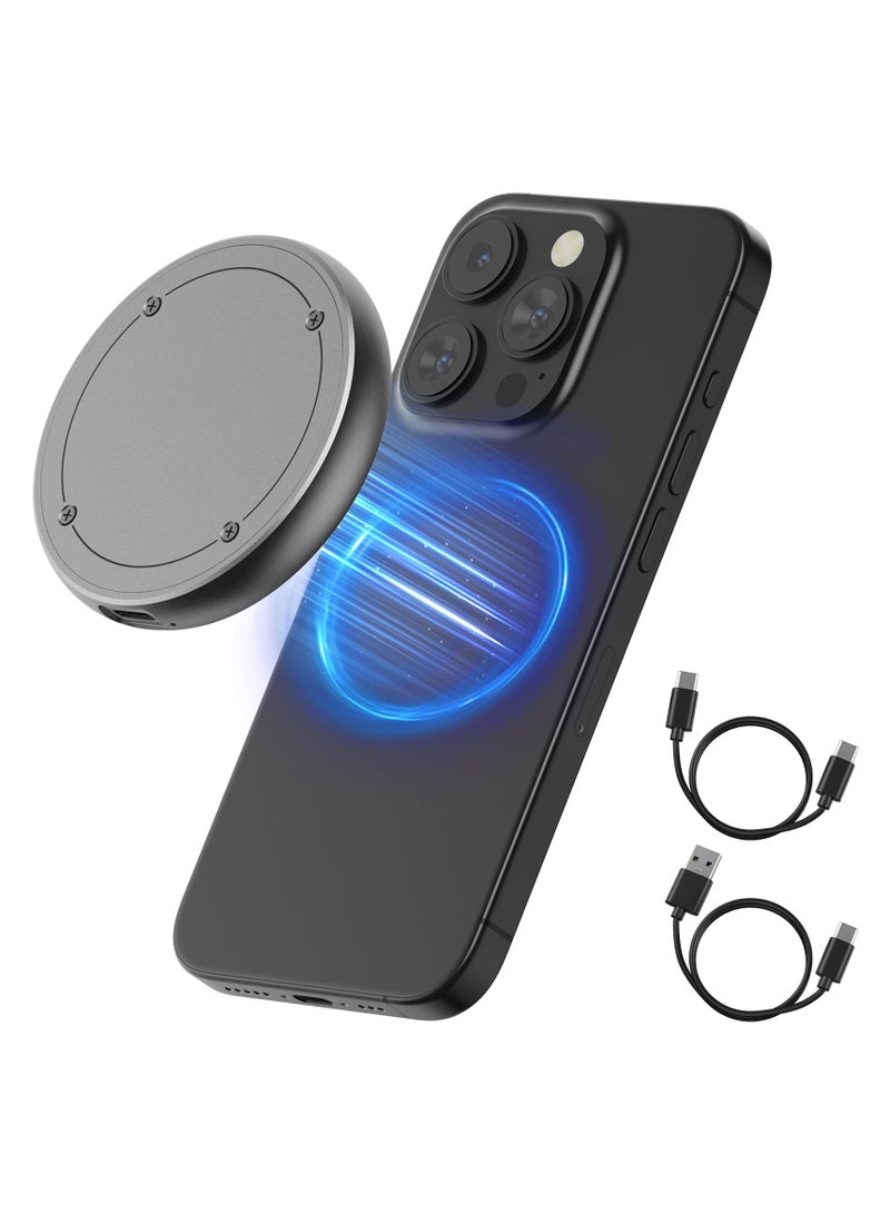 Magnetic M.2 2230 2242 NVMe Enclosure, SSD to USB C Enclosure Compatible with Magsafe for iPhone 15 Pro Max ProRes, M.2 to USB SSD Reader M Key  B+M Key, Type C 10Gbps, Aluminum Alloy SSD Case - Image 1