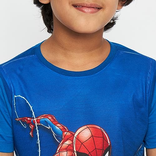 Marvel Spiderman by Wear Your Mind Boy's Regular T-Shirt (DSM0115.10_3-4Y) - Image 2