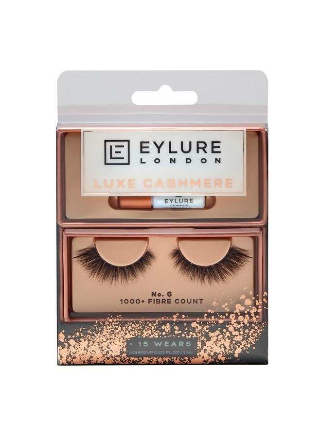 EYLURE False Lashes Luxe Cashmere No. 6 With Adhesive Included 1 Pair - Image 1
