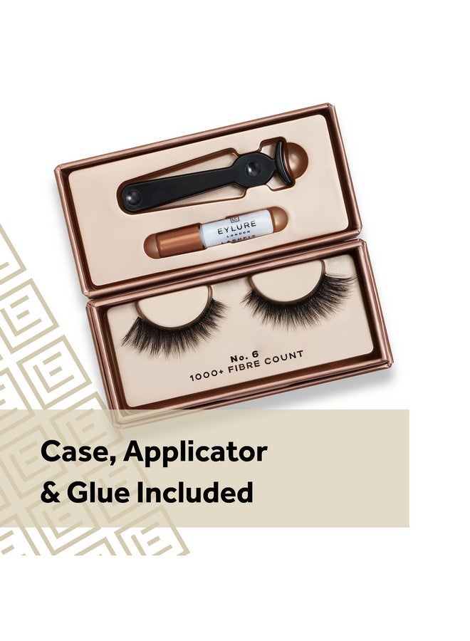 EYLURE False Lashes Luxe Cashmere No. 6 With Adhesive Included 1 Pair - Image 3