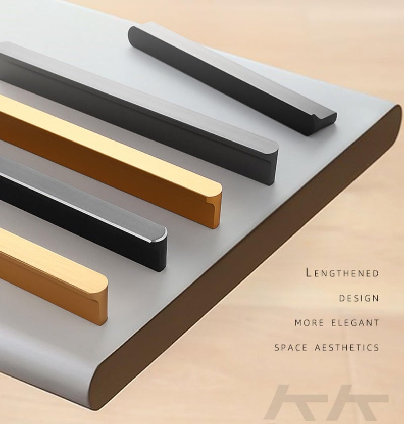 Shozafia 5 Pack Gold Cabinet Pulls - Brushed Brass Kitchen Hardware Handles for Dresser Drawers -T Shape Cabinet Hardware (13.31 inch,Brushed Gold) - Image 4