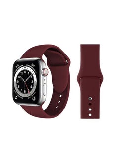 PROMASS Replacement Band For Apple Watch Series 6/SE/5/4/3/2/1 Wine Red 