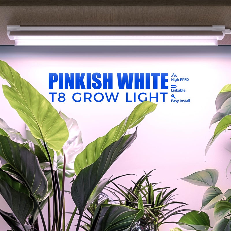 Barrina Grow Light, 96W(4 x 24W, 600W Equivalent), 2ft T8, Super Bright, Full Spectrum Sunlight Plant Light, LED Grow Light Strips, Grow Light Bulbs for Indoor Plants, 4-Pack - Image 2