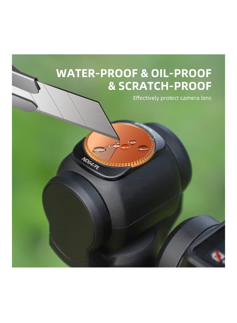 Excefore Magnetic ND/CPL Filter Set Compatible with DJI OSMO Pocket 3 - 4 Pack Adjustable Filter Set (ND8/PL+ND16/PL+ND32/PL+ND64/PL) - Image 5