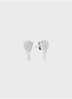 Stainless Steel With Crystal Drop Earrings