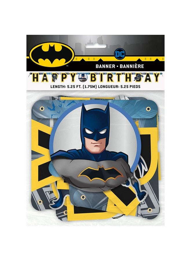 Unique Batman Birthday Jointed Banner 5.25 Ft ; Multicolor ; 1 Pc - Image 4