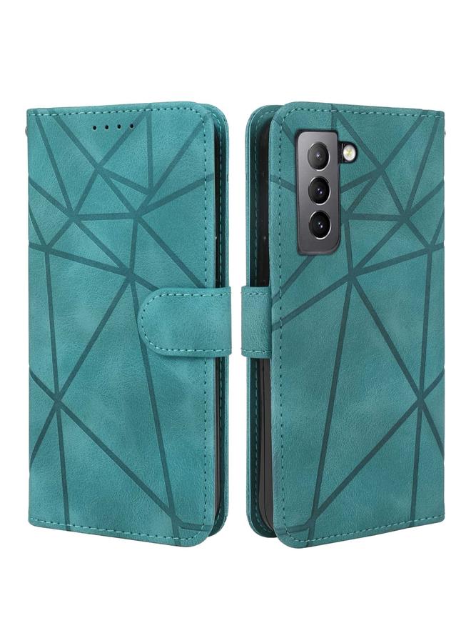 اس-توب جراب لهاتف Samsung Galaxy S21+ 5G، جراب هاتف جلدي بخطوط هندسية - Image 2