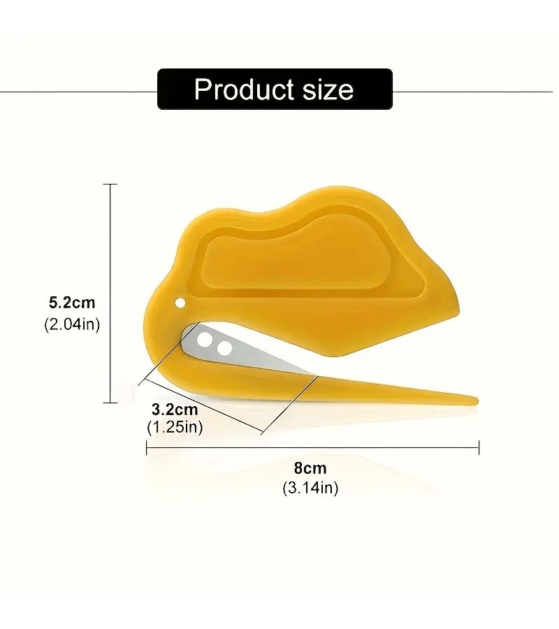2pcs White Letter Opener Envelope Slitter Safety Blade Mail Opener - Image 4