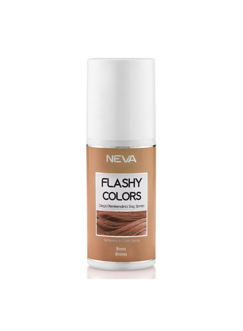 NEVA Flashy Hair Colors Temporary Hair Color Spray - 75ml - BRONZE - Image 1