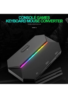 Y&D Mouse Keyboard Converter, TYPE-C USB and LED Adapter, Converter for PS4, Xbox One, 360, Nintendo Switch, PS3(Black)  - Image 2