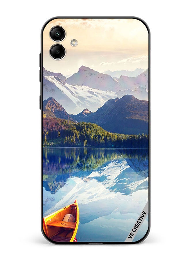 VR CREATIVE Protective Case Cover For Samsung Galaxy A04 Boat In River Scenery Design Multicolour - Image 1